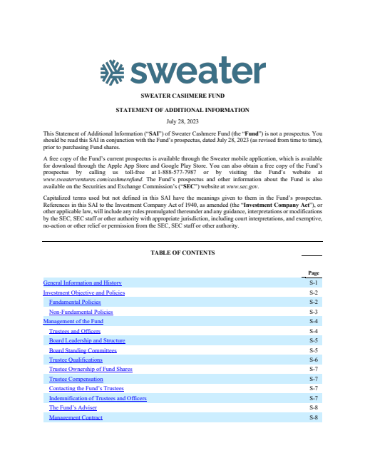 thumbnail image of Sweater Fund SAI (7.2023).pdf